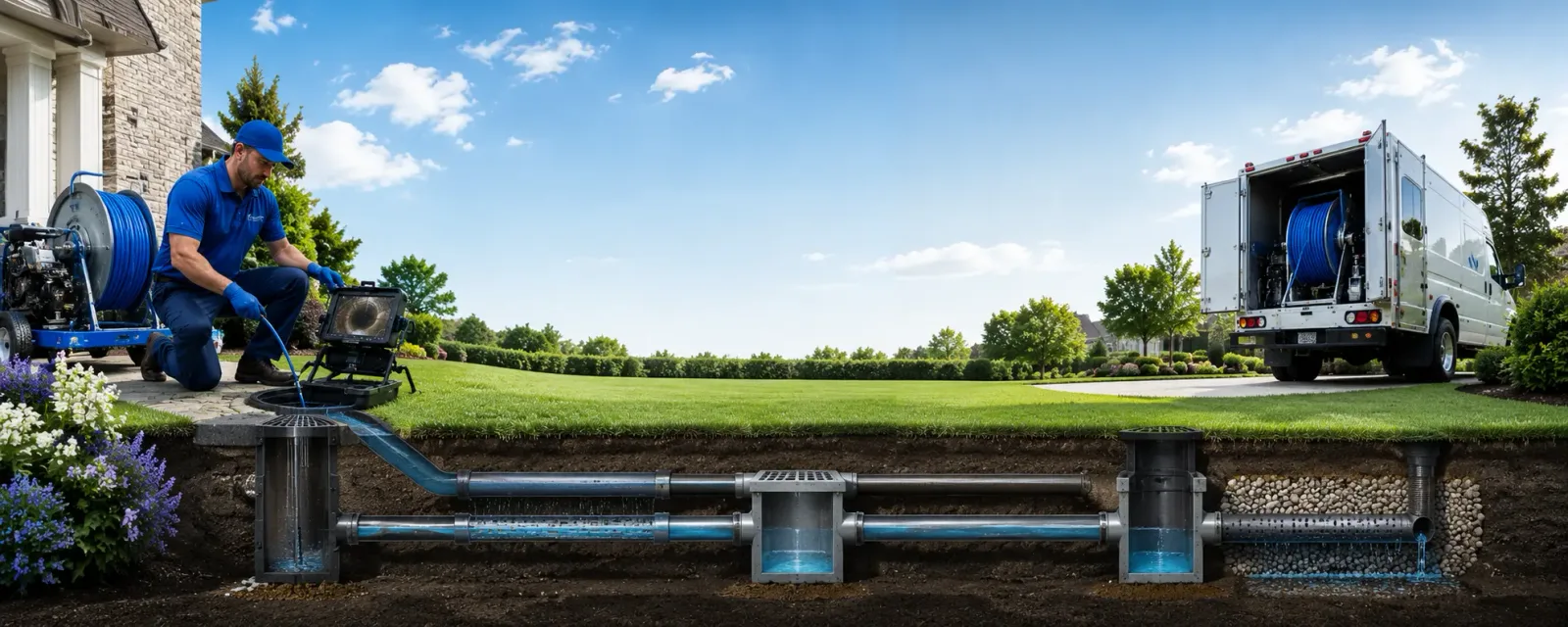 Outdoor drain cleaning information for Willow Island, NE